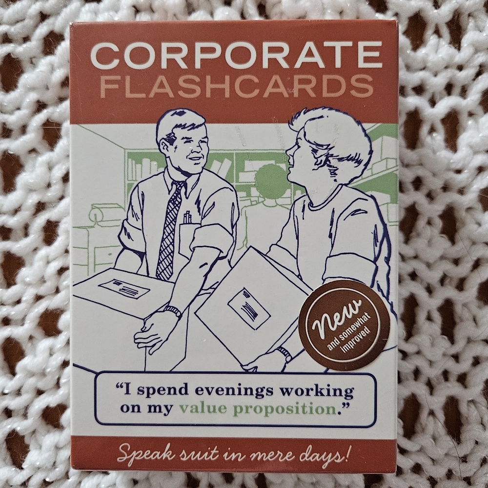 NIB *Sealed* Corporate Flashcards  2009 Funny Gag Gift